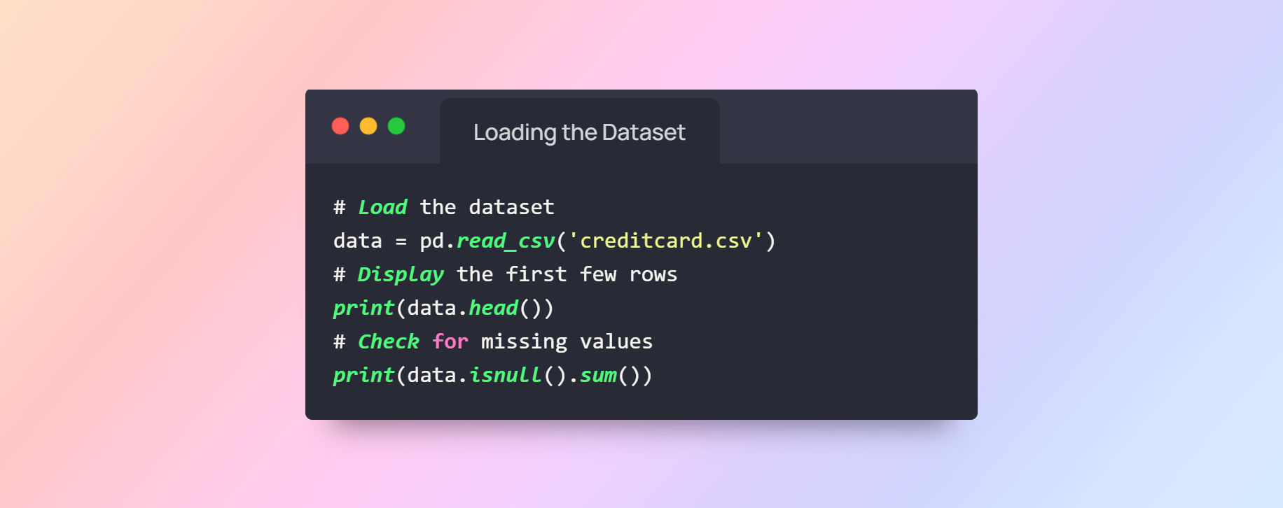 loading the database